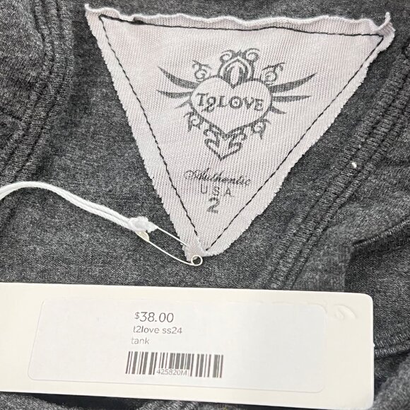 T2love NWT Kids Tank Tops Size 2 Blue or Gray Soft Polyester Blend Sleeveless US - Picture 4 of 9